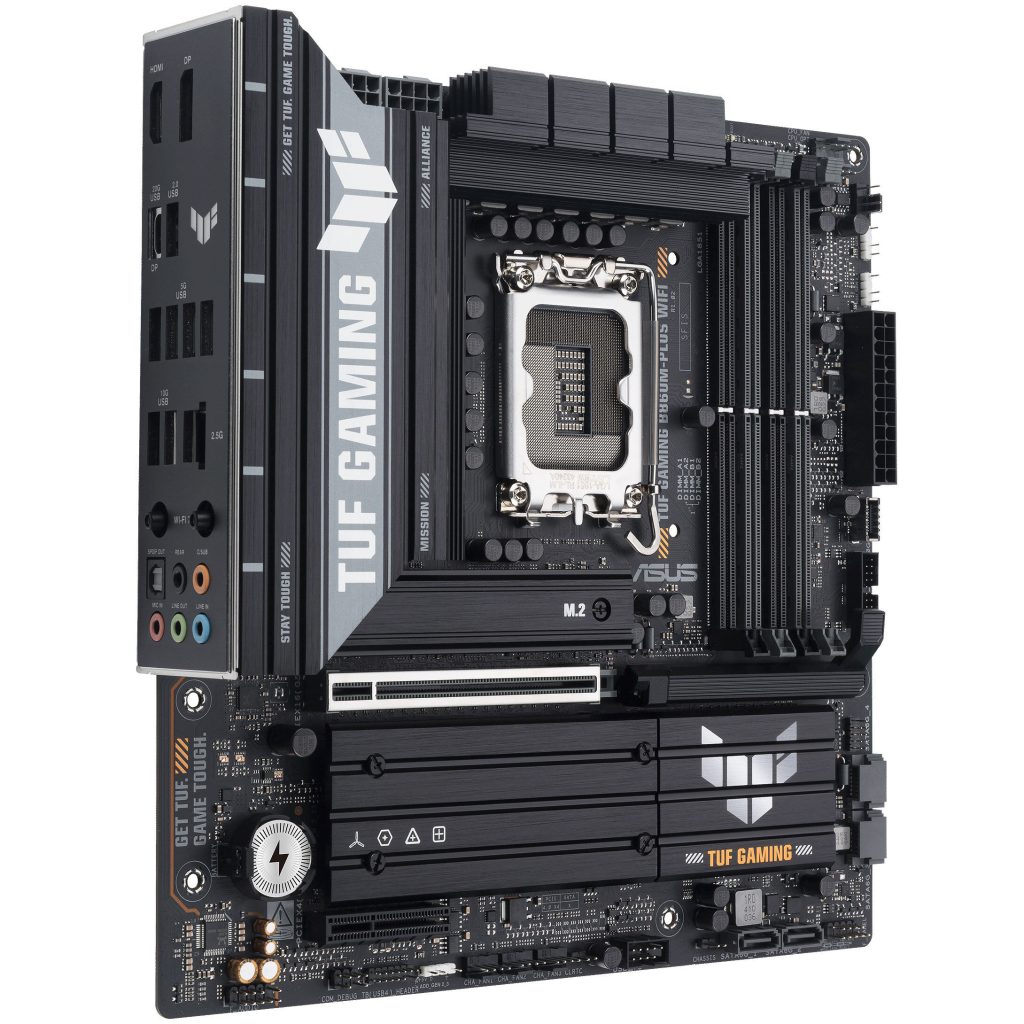 ASUS TUF Gaming B860M-Plus WiFi motherboard, LGA 1851, Intel B860, mATX, DDR5