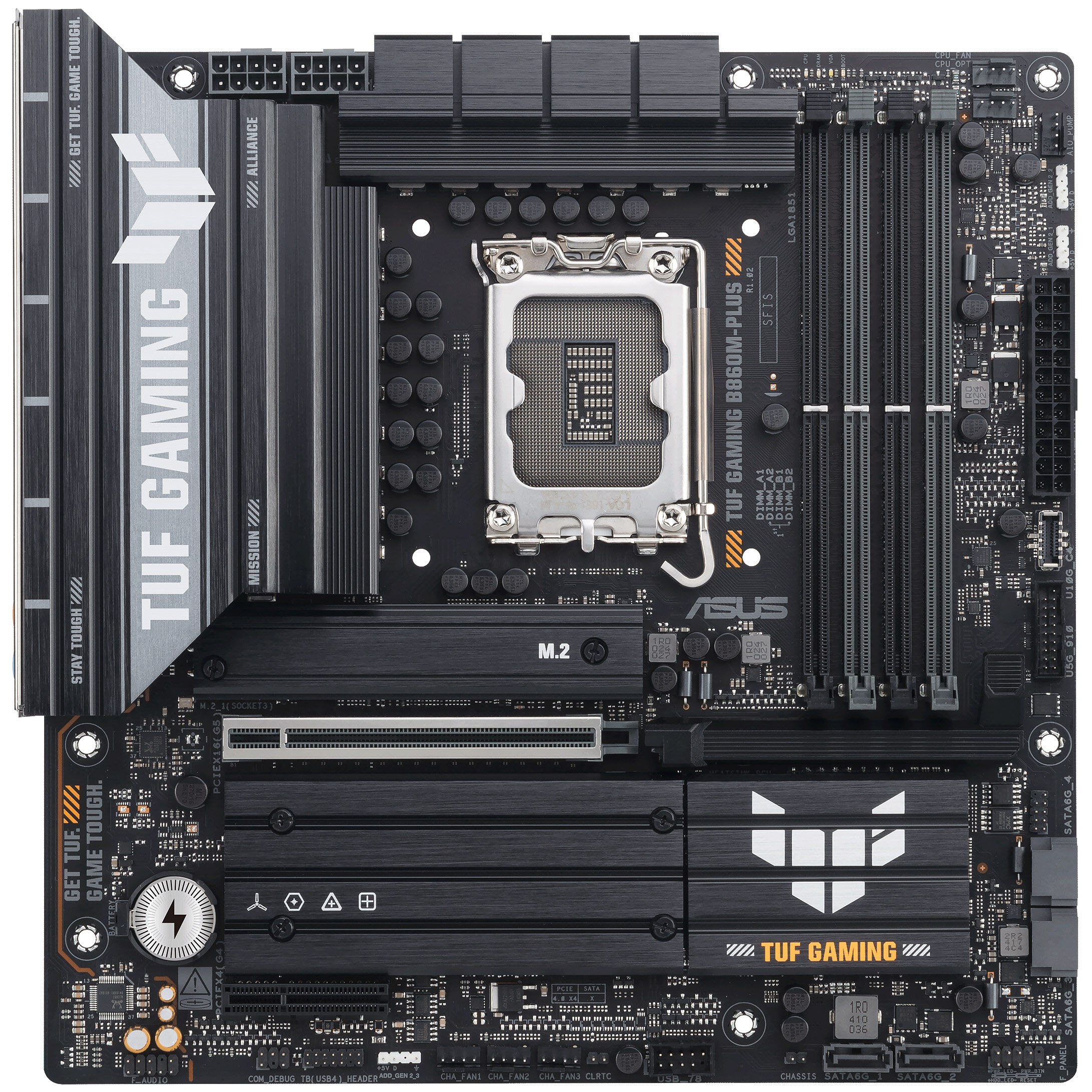 ASUS TUF Gaming B860M-Plus motherboard, socket LGA 1851, Intel B860, Micro-ATX, DDR5 : image 3