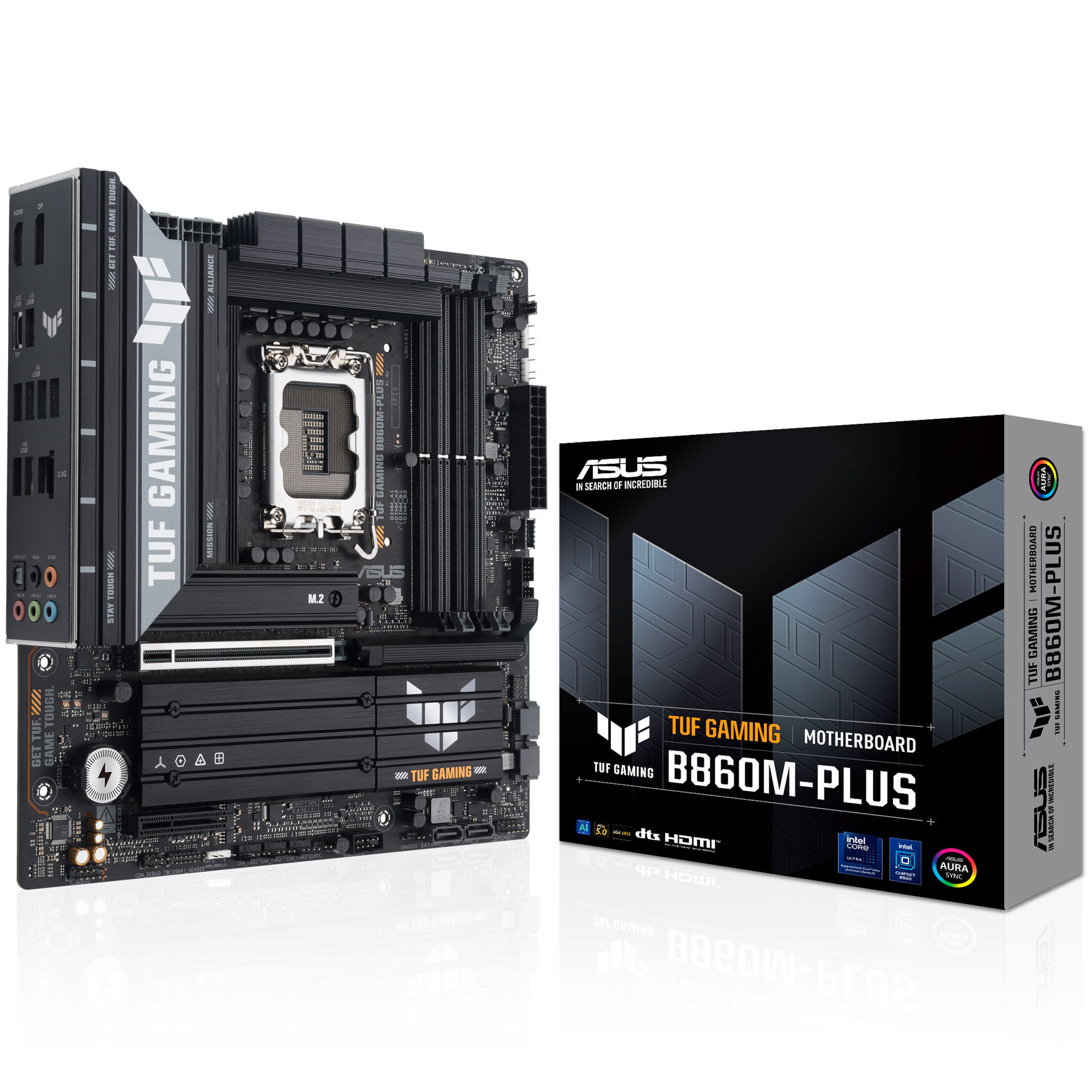 ASUS TUF Gaming B860M-Plus motherboard, socket LGA 1851, Intel B860, Micro-ATX, DDR5 : image 1