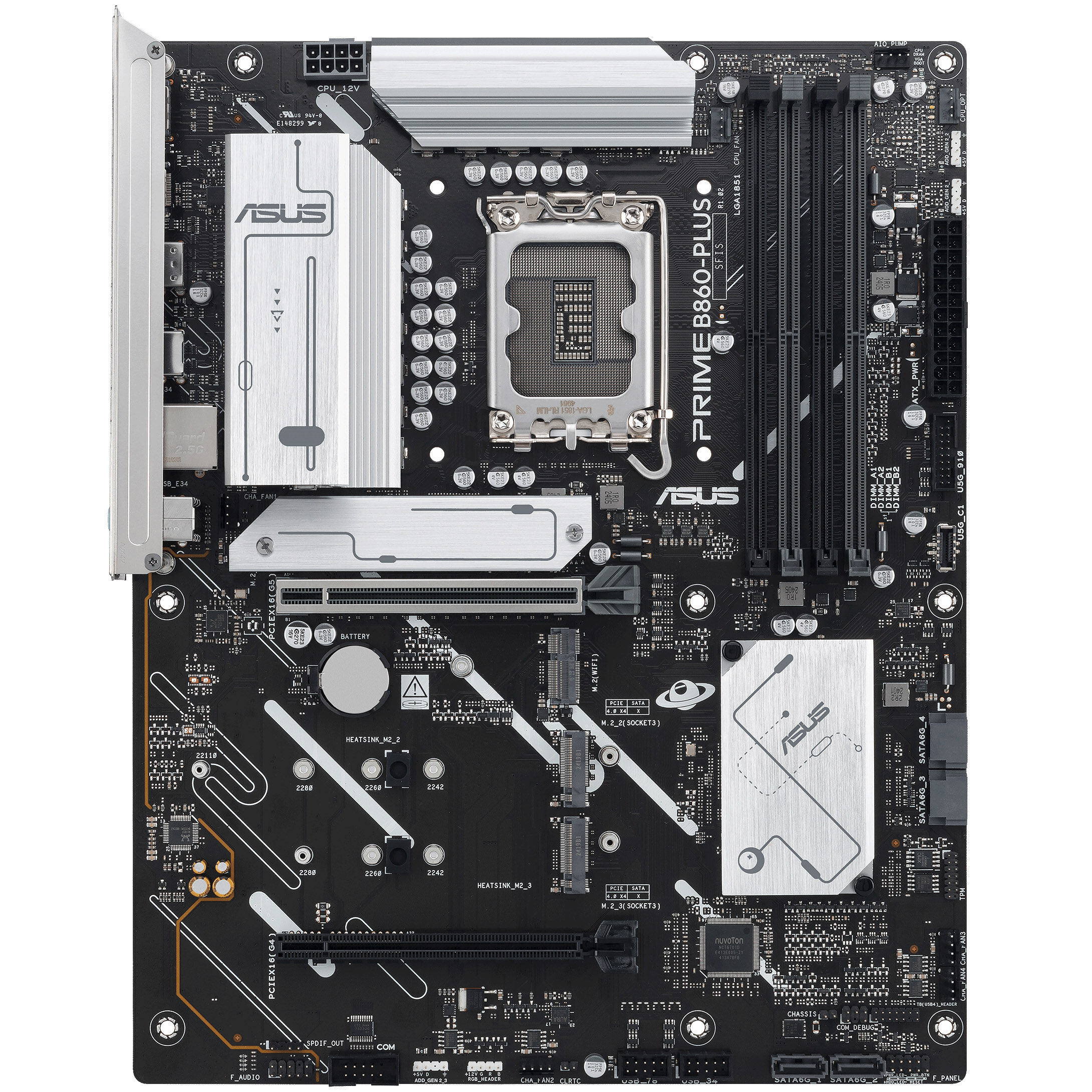 ASUS Prime B860-Plus motherboard, socket LGA 1851, Intel B860, ATX, DDR5
