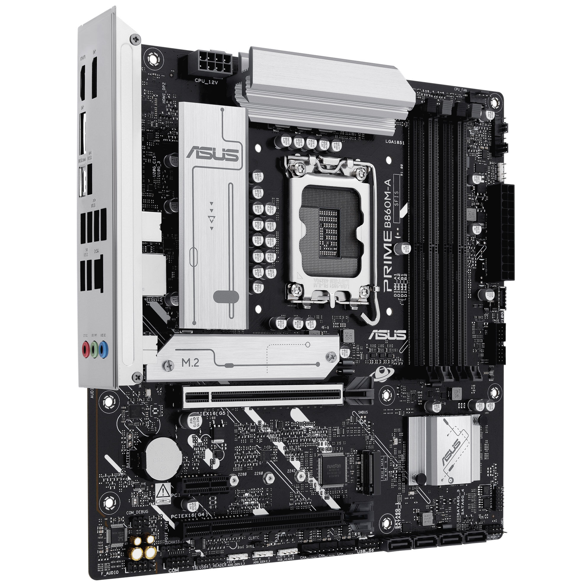 ASUS Prime B860M-A motherboard, socket LGA 1851, Intel B860, Micro-ATX, DDR5