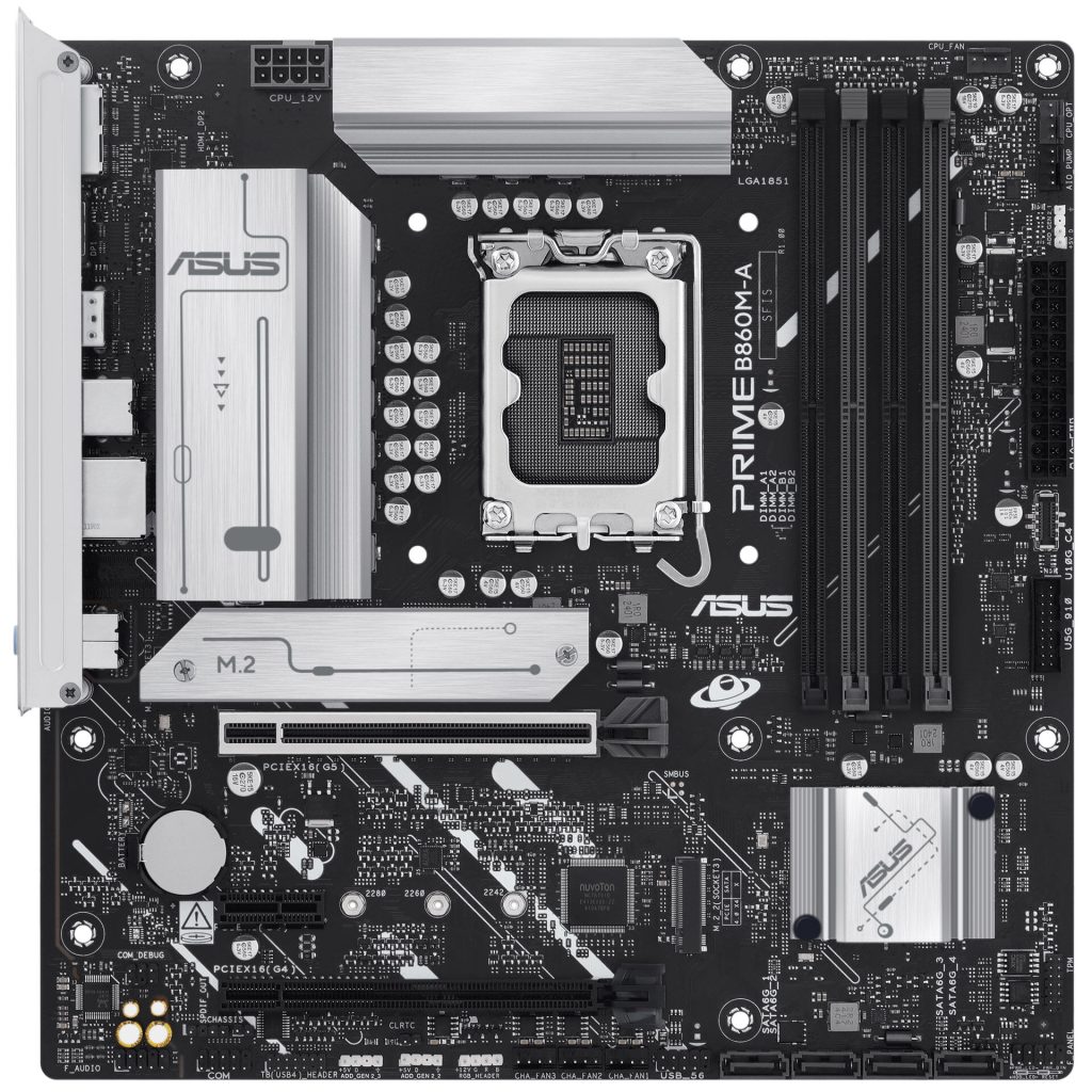 ASUS Prime B860M-A motherboard, socket LGA 1851, Intel B860, Micro-ATX, DDR5