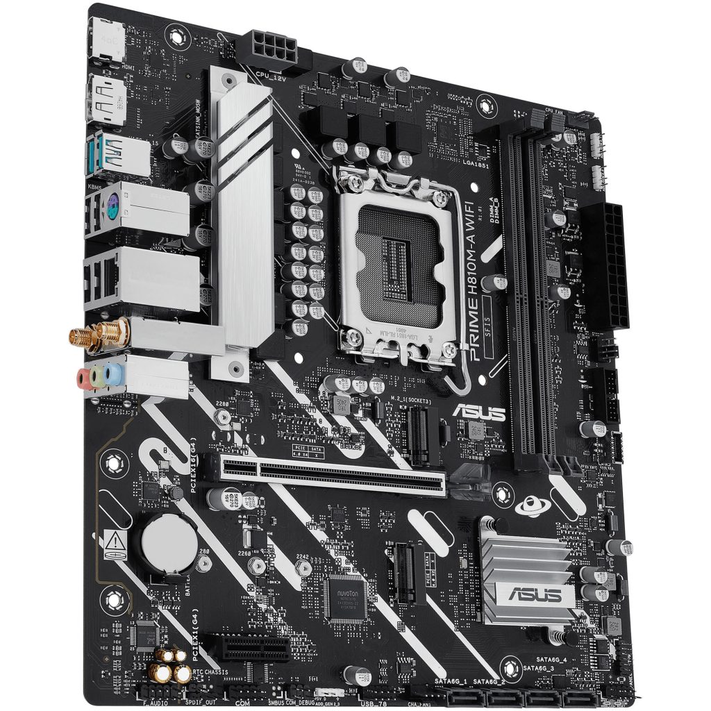 ASUS Prime B810M-A WiFi motherboard, socket LGA 1851, Intel H810, mATX, DDR5 : image 6