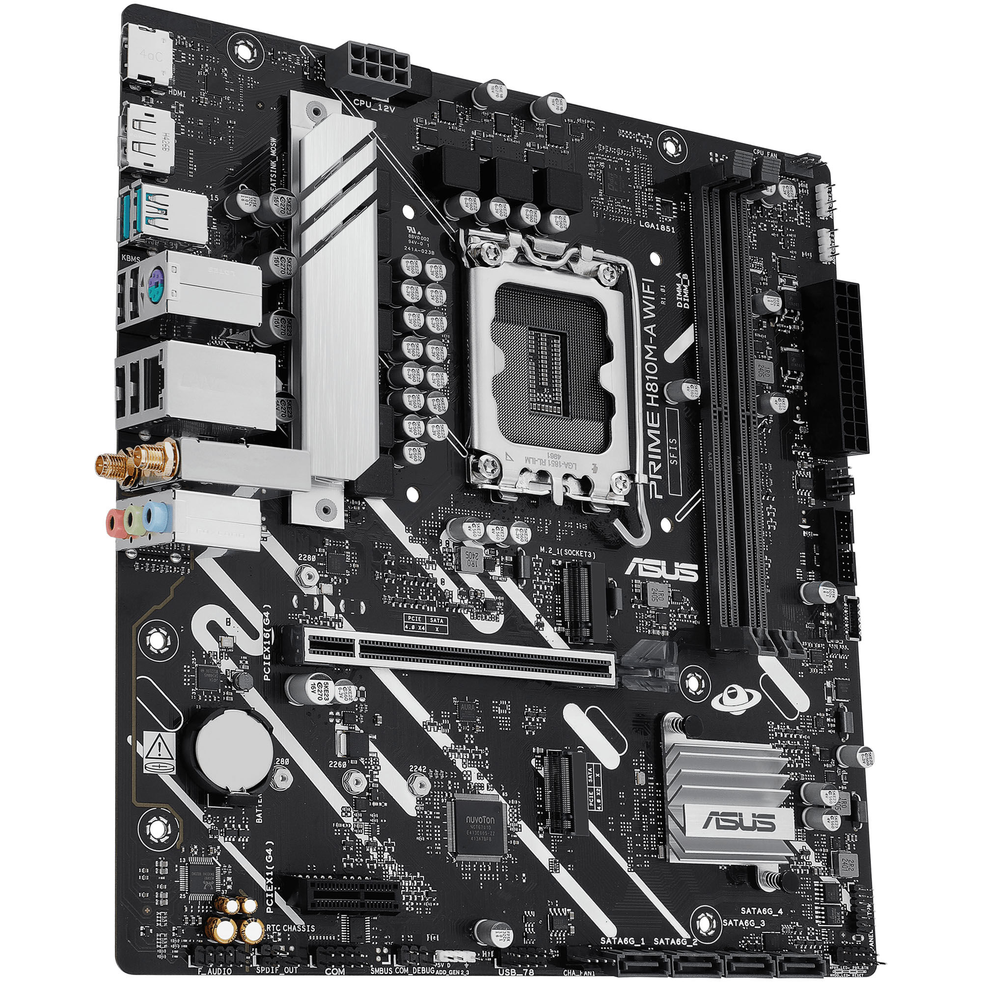 ASUS Prime B810M-A WiFi motherboard, socket LGA 1851, Intel H810, mATX, DDR5 : image 6