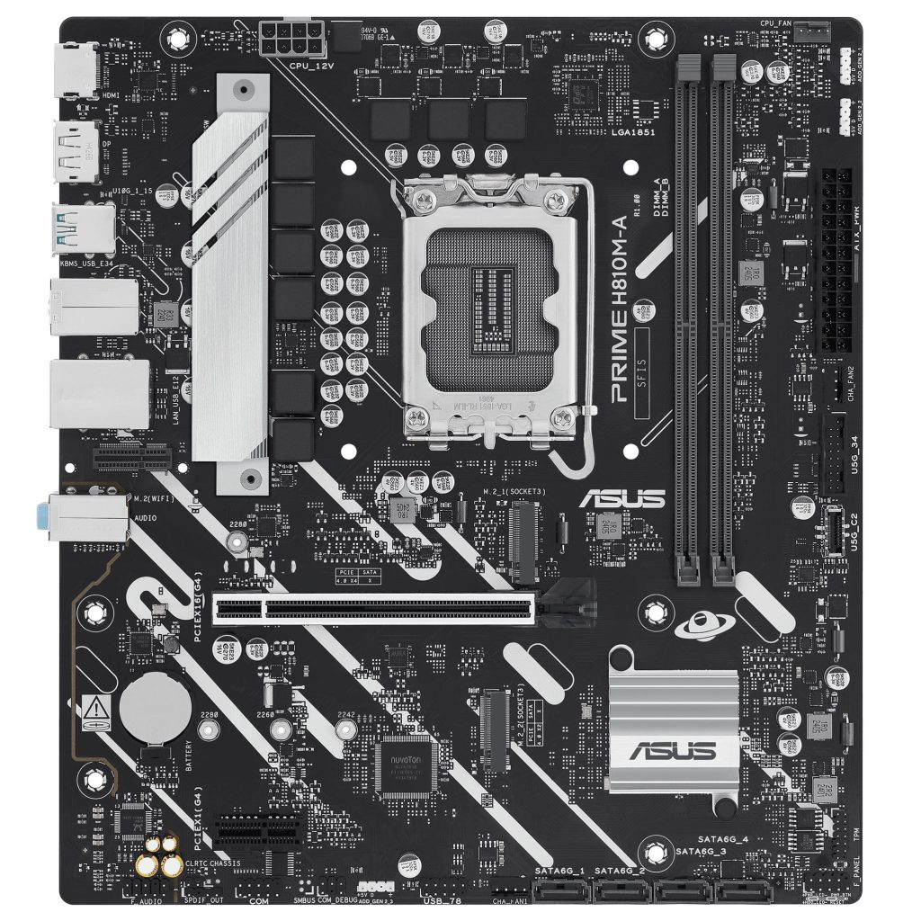 ASUS Prime B810M-A-CSM motherboard, socket LGA 1851, Intel H810, mATX, DDR5