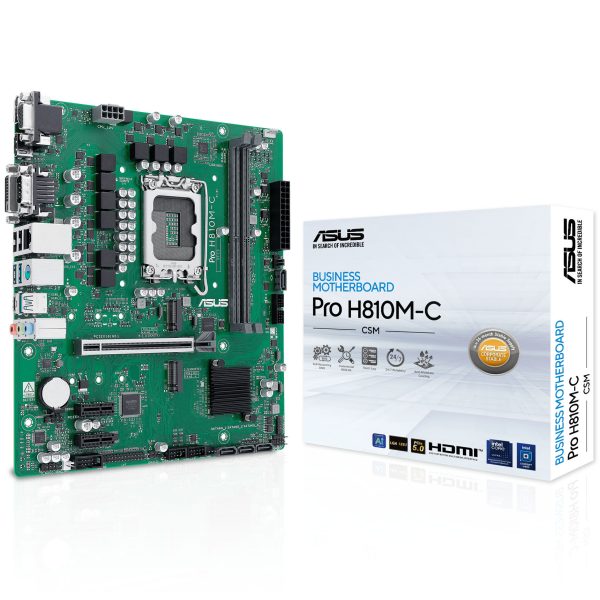ASUS Pro B810M-C-CSM motherboard, socket LGA 1851, Intel H810, mATX, DDR5