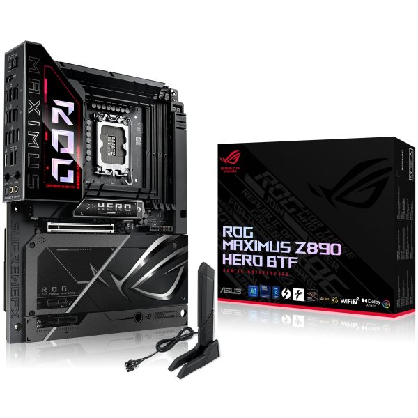 ASUS ROG Maximus Z890 Hero BTF Mainboard, Socket LGA 1851, Intel Z890, ATX, DDR5