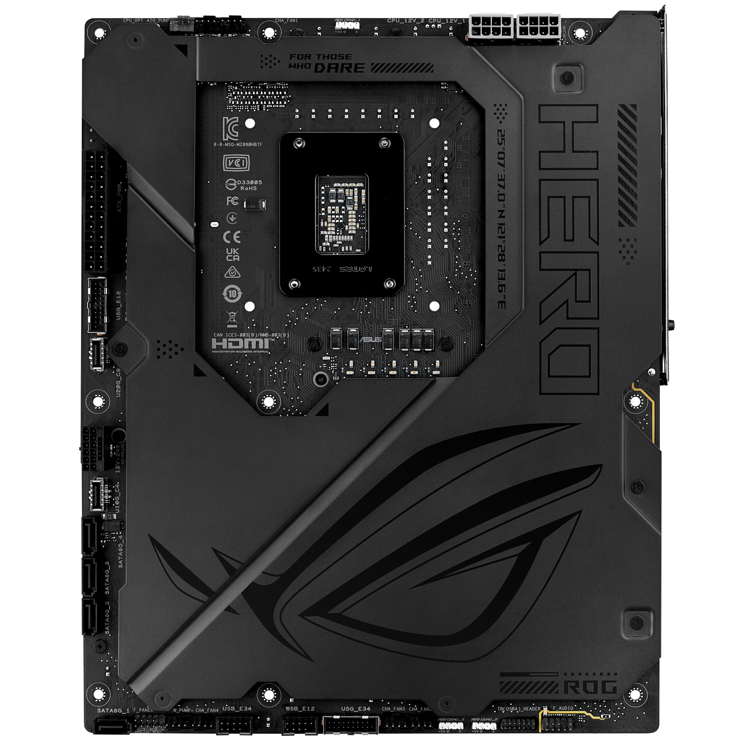 ASUS ROG Maximus Z890 Hero BTF Mainboard, Socket LGA 1851, Intel Z890, ATX, DDR5