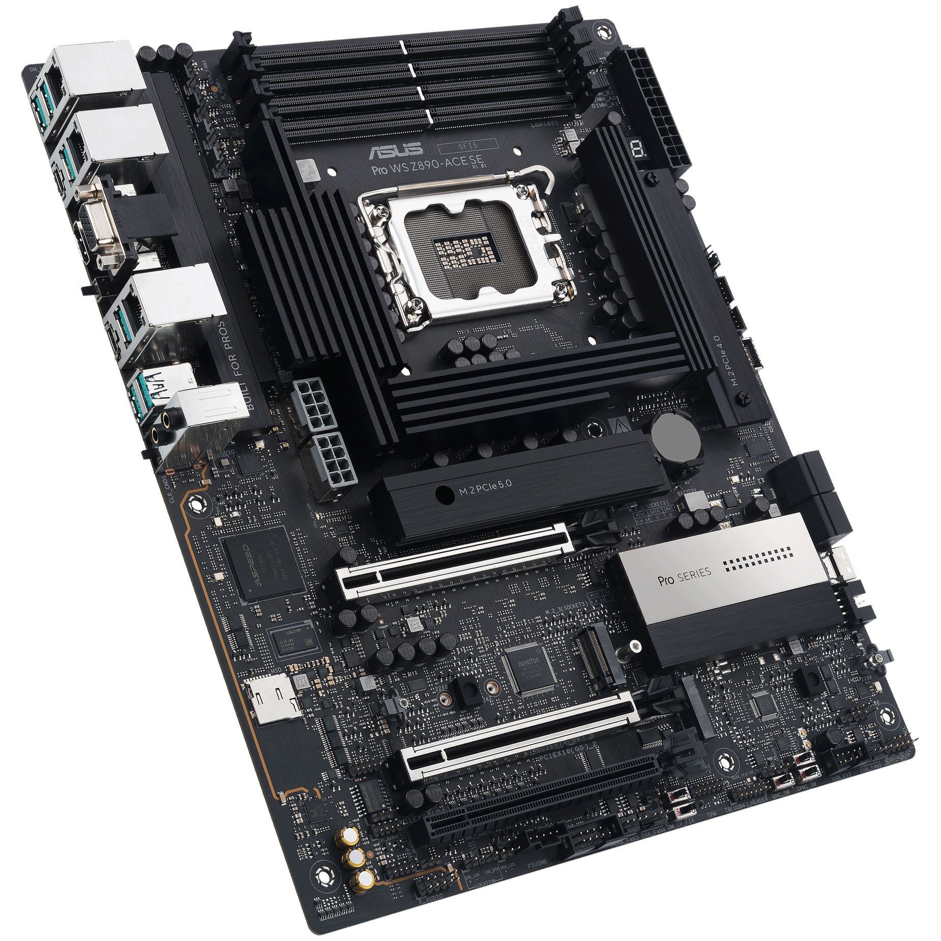 ASUS Pro WS Z890-ACE SE motherboard, socket LGA 1851, Intel Z890, ATX, DDR5