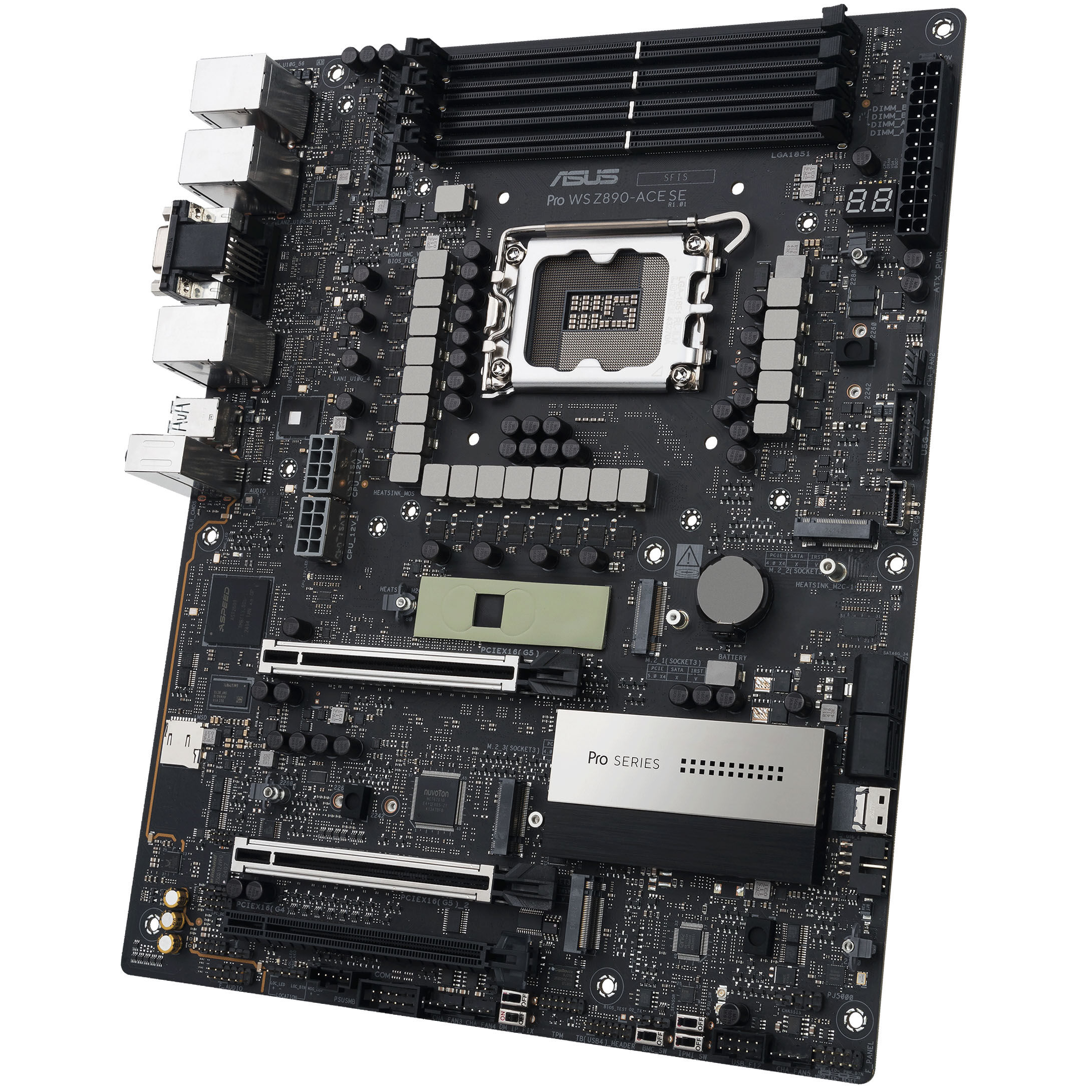 ASUS Pro WS Z890-ACE SE motherboard, socket LGA 1851, Intel Z890, ATX, DDR5