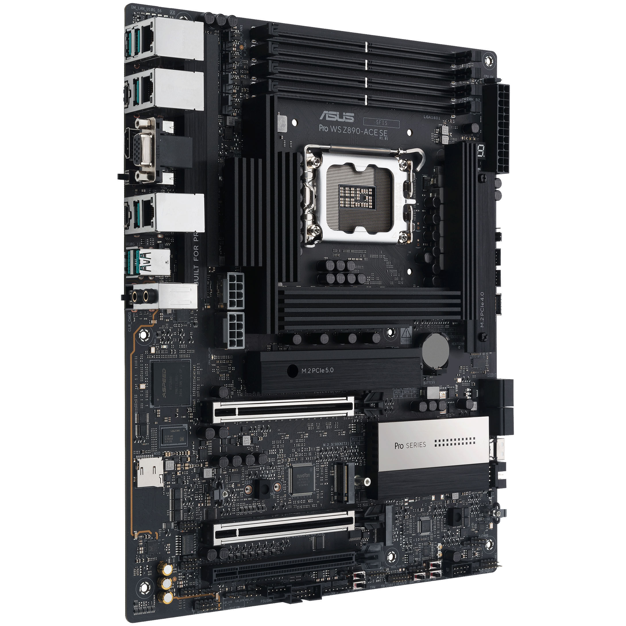 ASUS Pro WS Z890-ACE SE motherboard, socket LGA 1851, Intel Z890, ATX, DDR5