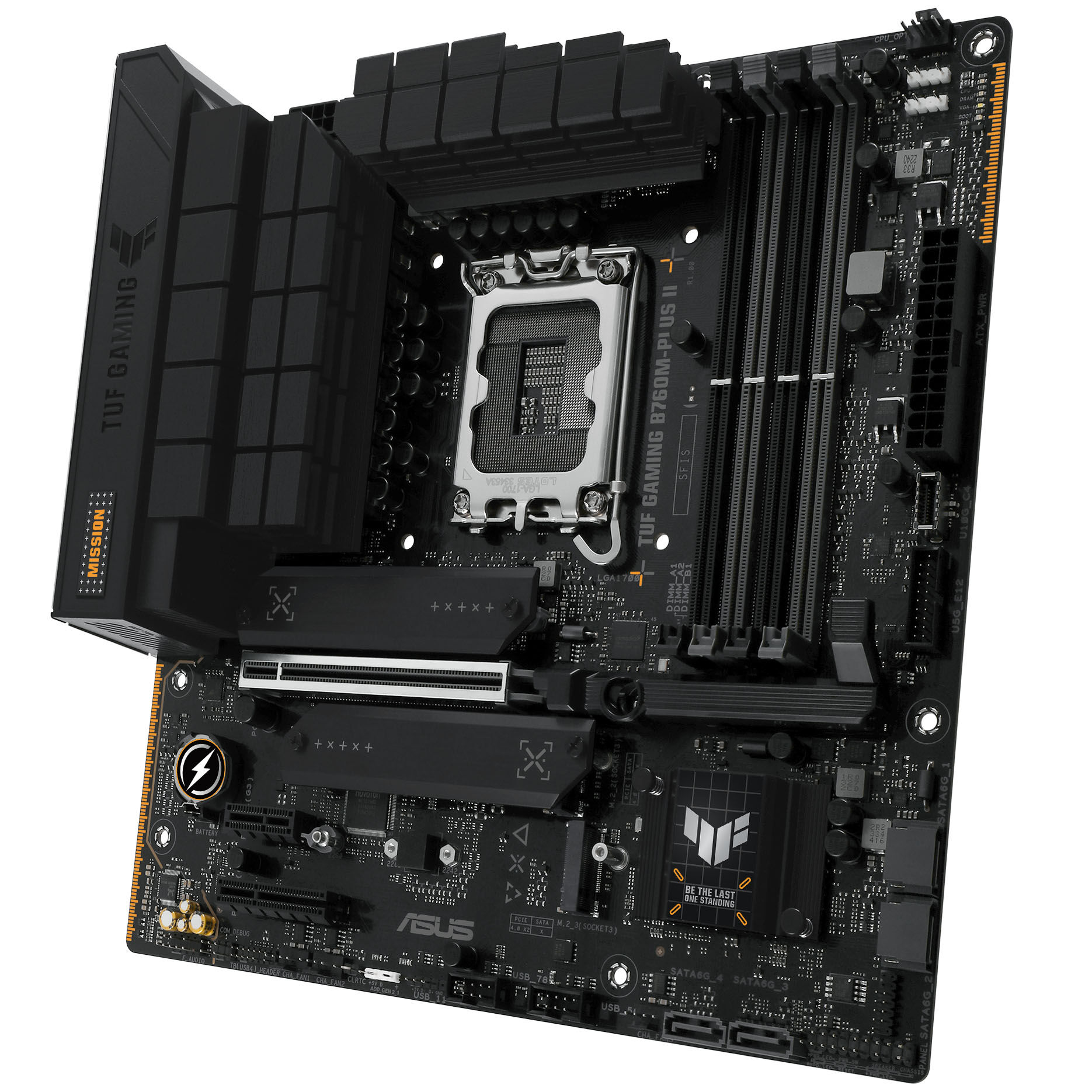 ASUS TUF Gaming B760M-Plus II motherboard, Intel B760, Socket 1700, Micro-ATX, DDR5