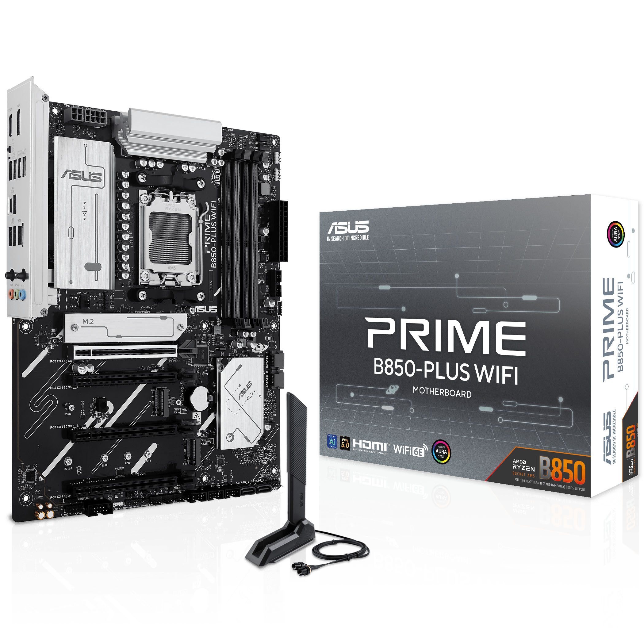 ASUS Prime B850 Plus WiFi motherboard, socket AM5, AMD B850, ATX, DDR5 : image 1