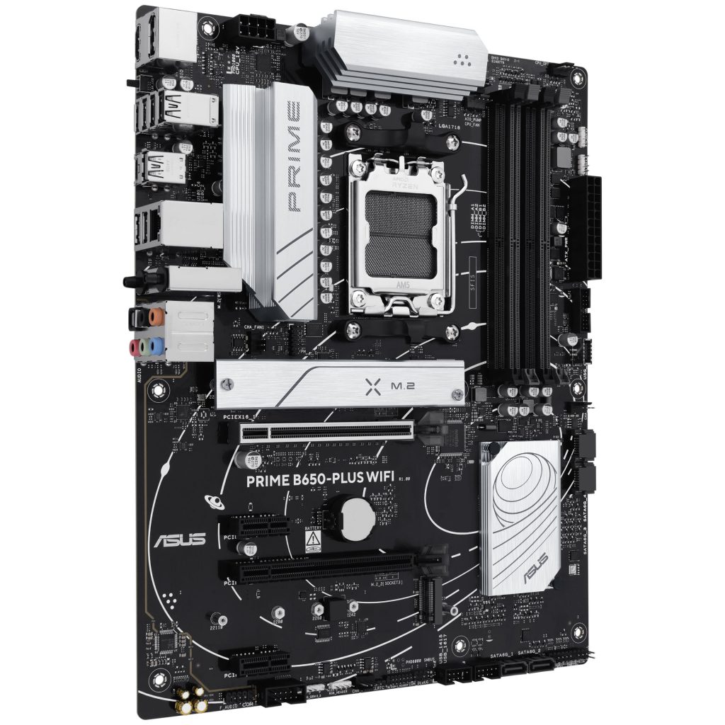 ASUS Prime B650-Plus WiFi motherboard, socket AM5, AMD B650, ATX, DDR5