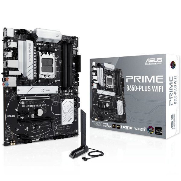 ASUS Prime B650-Plus WiFi motherboard, socket AM5, AMD B650, ATX, DDR5
