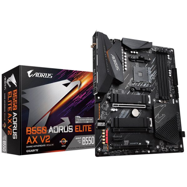 Gigabyte B550 AORUS Elite AX V2, Socket AM4, AMD B550, ATX – DDR4