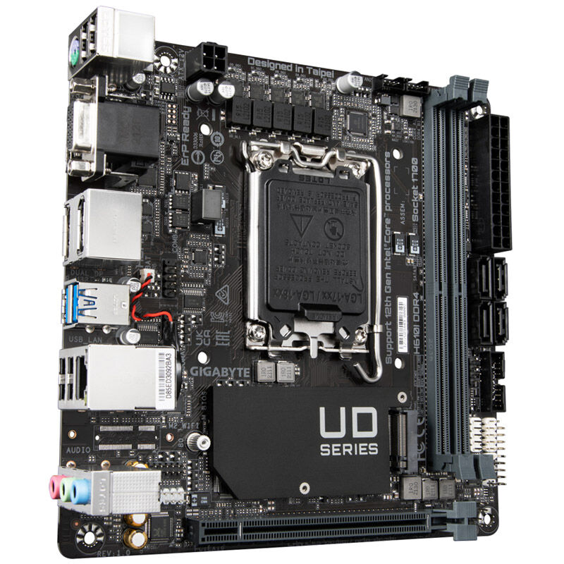 Gigabyte H610I DDR4 motherboard, socket LGA 1700, Intel H610, Mini-ITX, DDR4