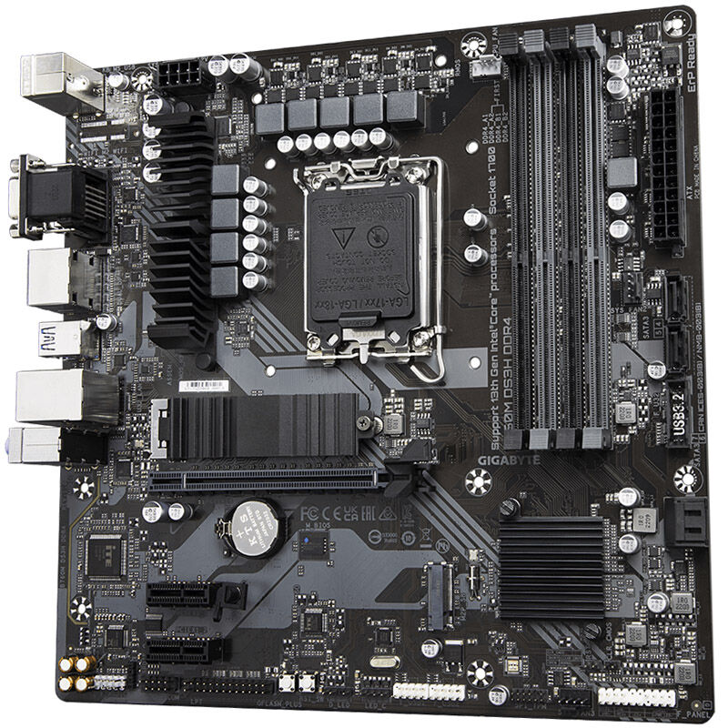 Gigabyte B760M DS3H DDR4, Socket LGA 1700, Intel B760M, Micro-ATX - DDR4