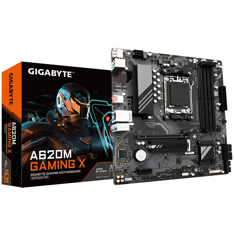Gigabyte A620M Gaming X motherboard, socket AM5, AMD A620, MIcro-ATX, DDR5