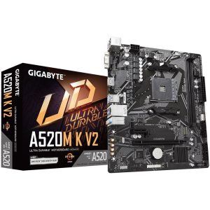 Gigabyte A520M K V2 motherboard, socket AM4, AMD A520, Micro-ATX, DDR4