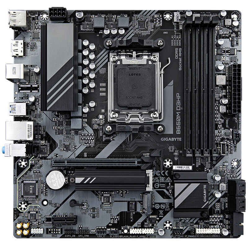 Gigabyte B650M D3HP motherboard, socket AM5, AMD B650, Micro-ATX, DDR5