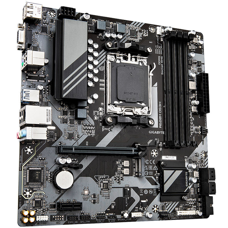Gigabyte A620M DS3H motherboard, Socket AM5, AMD A620, Micro-ATX, DDR5