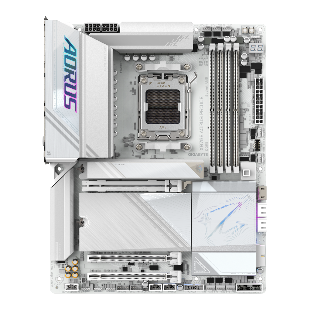 Gigabyte X870E AORUS PRO ICE motherboard, socket AM5, AMD X870E, ATX, DDR5