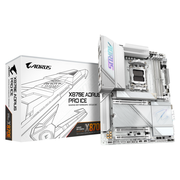 Gigabyte X870E AORUS PRO ICE motherboard, socket AM5, AMD X870E, ATX, DDR5