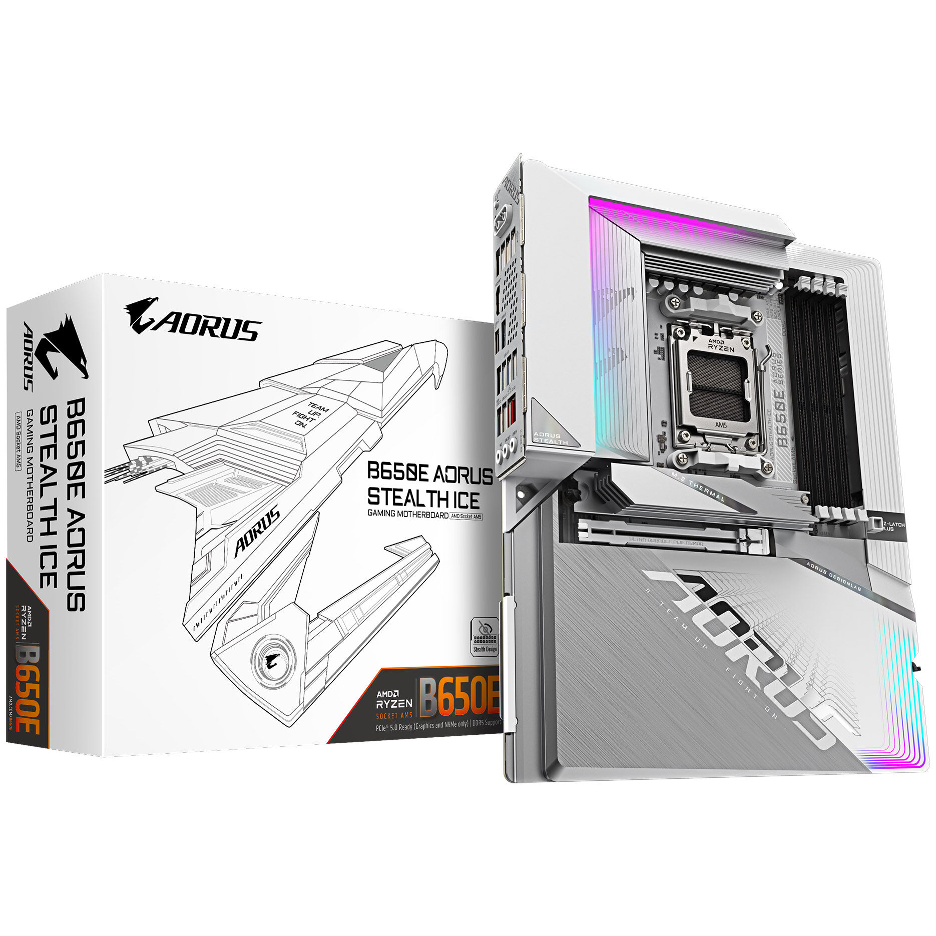 Gigabyte B650E AORUS Stealth ICE, Socket AM5, AMD B650E, ATX - DDR5