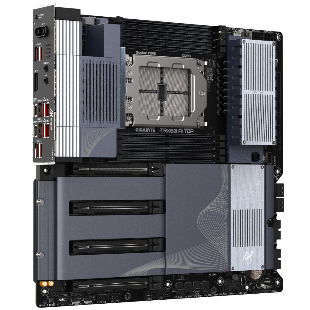 Gigabyte TRX50 AI Top Motherboard, Socket sTR5, AMD TRX50, E-ATX - DDR5