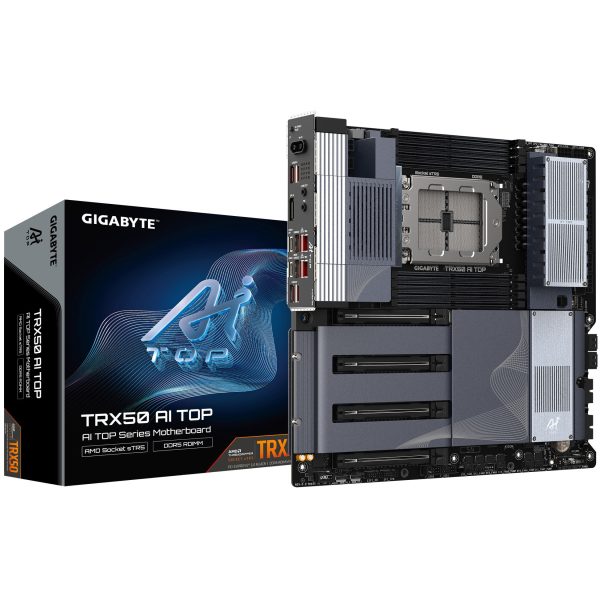 Gigabyte TRX50 AI Top Motherboard, Socket sTR5, AMD TRX50, E-ATX – DDR5