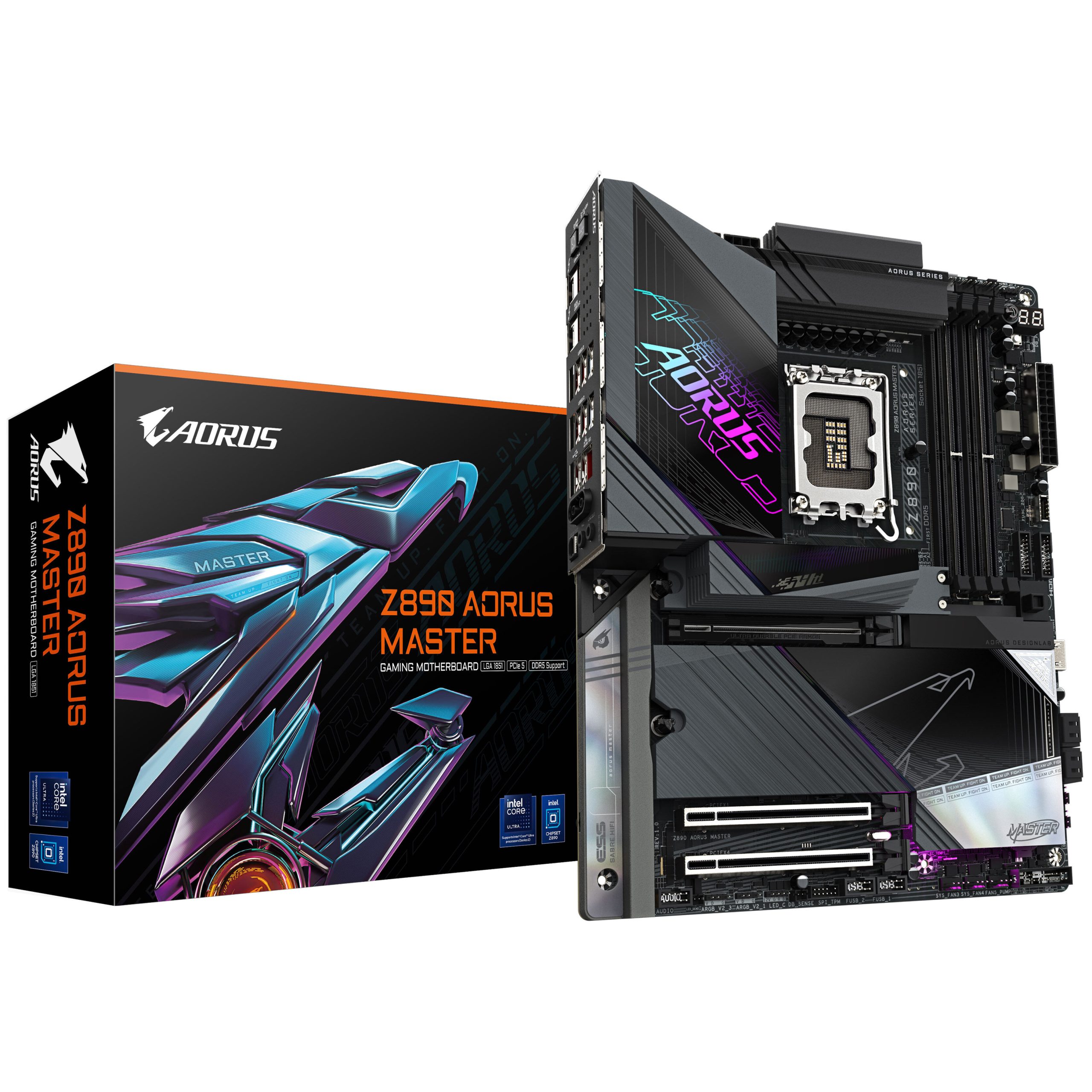 Gigabyte Z890 AORUS Master motherboard, socket LGA 1851, Intel Z890, ATX, DDR5