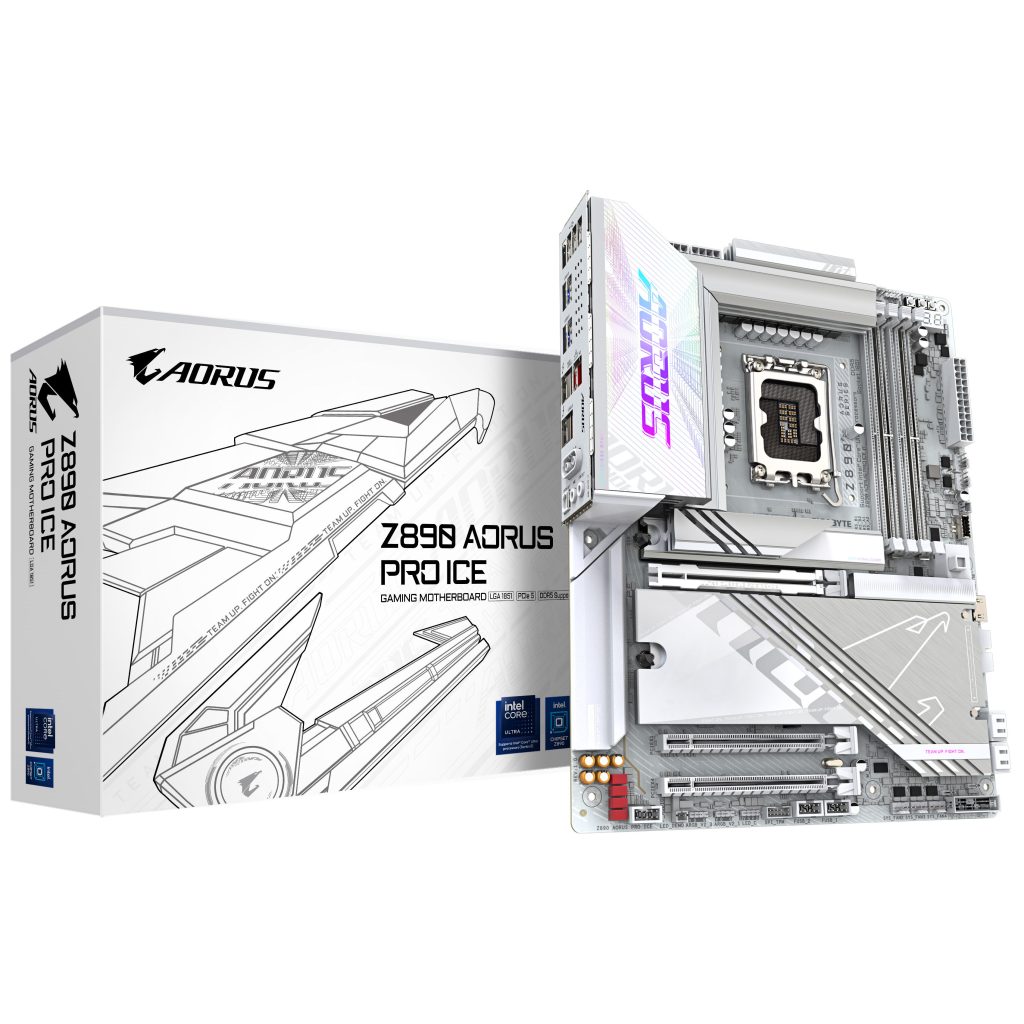 Gigabyte Z890 AORUS Pro ICE motherboard, socket LGA 1851, Intel Z890, ATX, DDR5