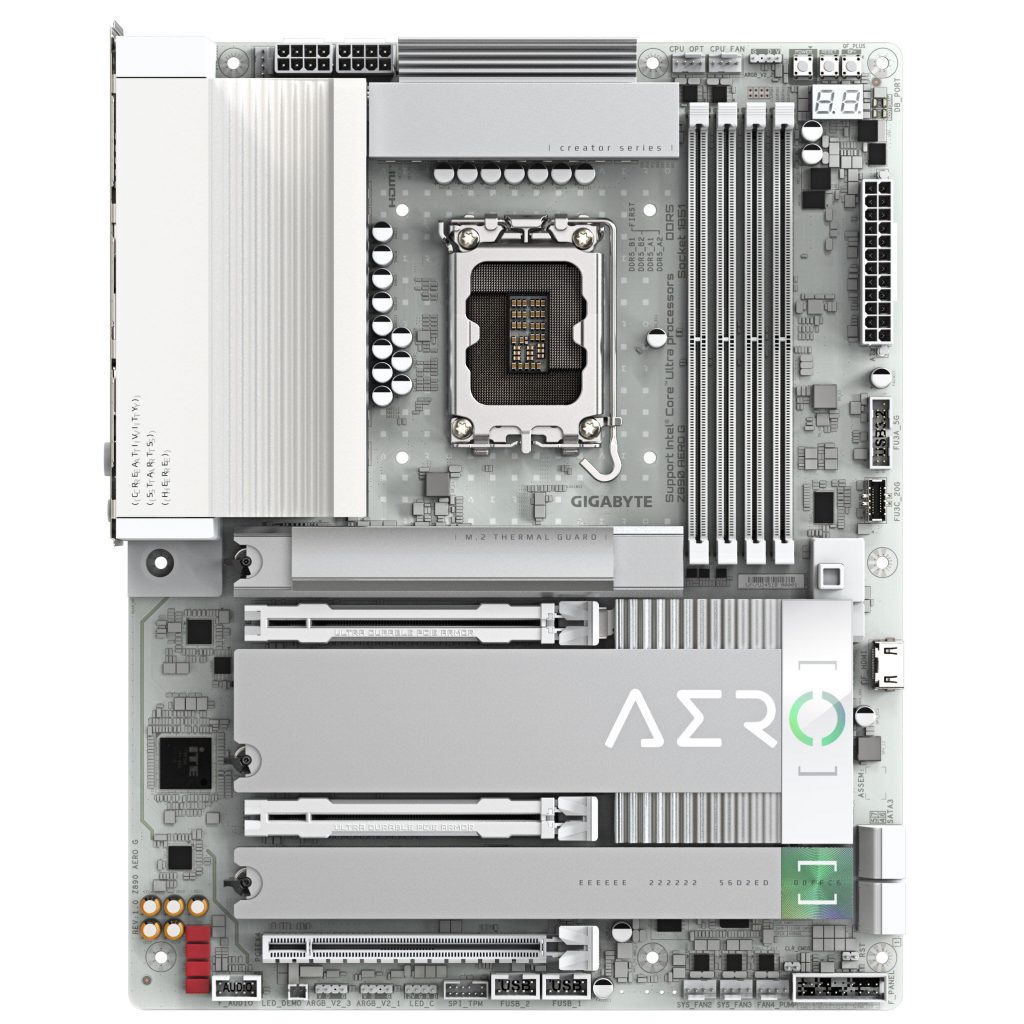 Gigabyte Z890 AERO G motherboard, socket LGA 1851, Intel Z890, ATX, DDR5
