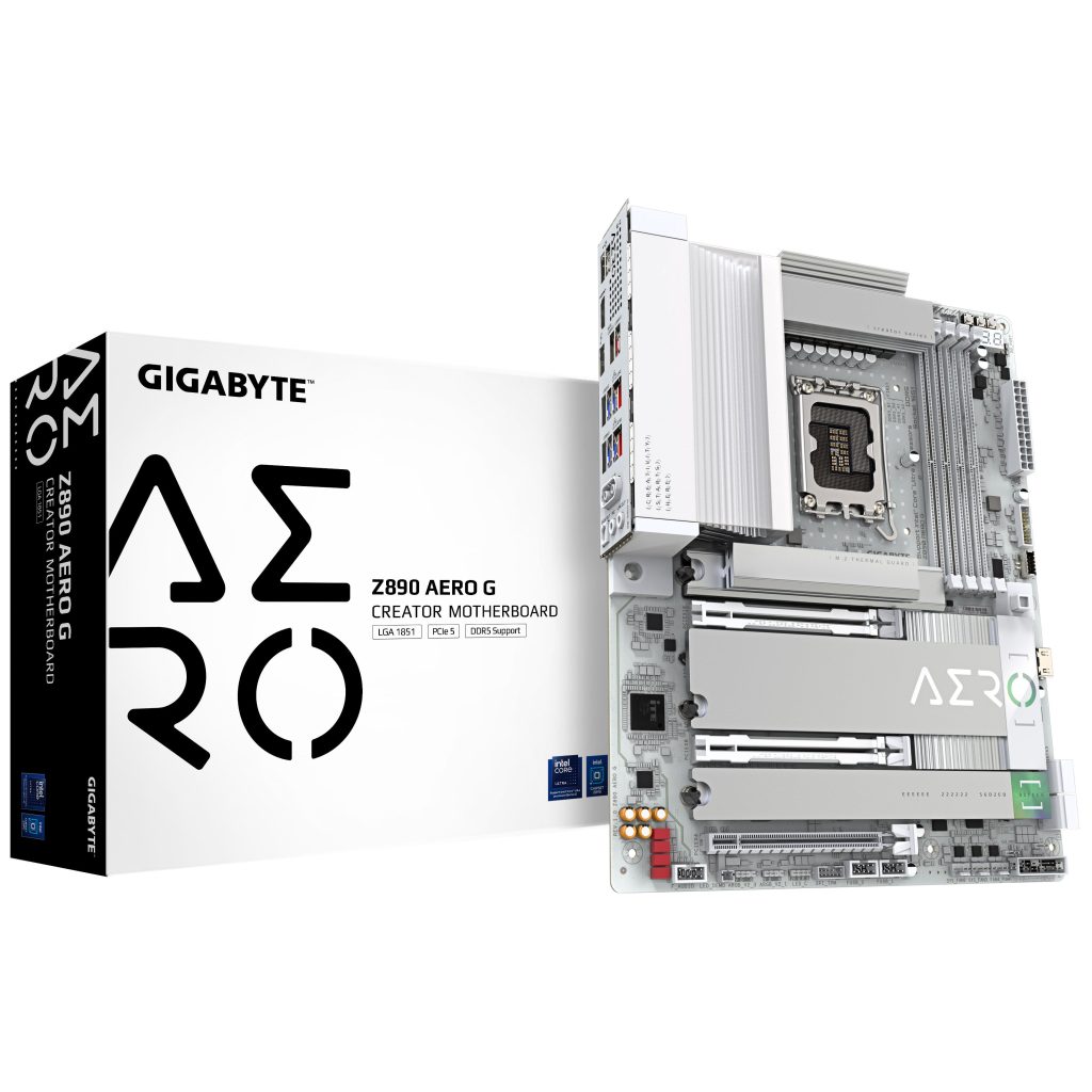 Gigabyte Z890 AERO G motherboard, socket LGA 1851, Intel Z890, ATX, DDR5