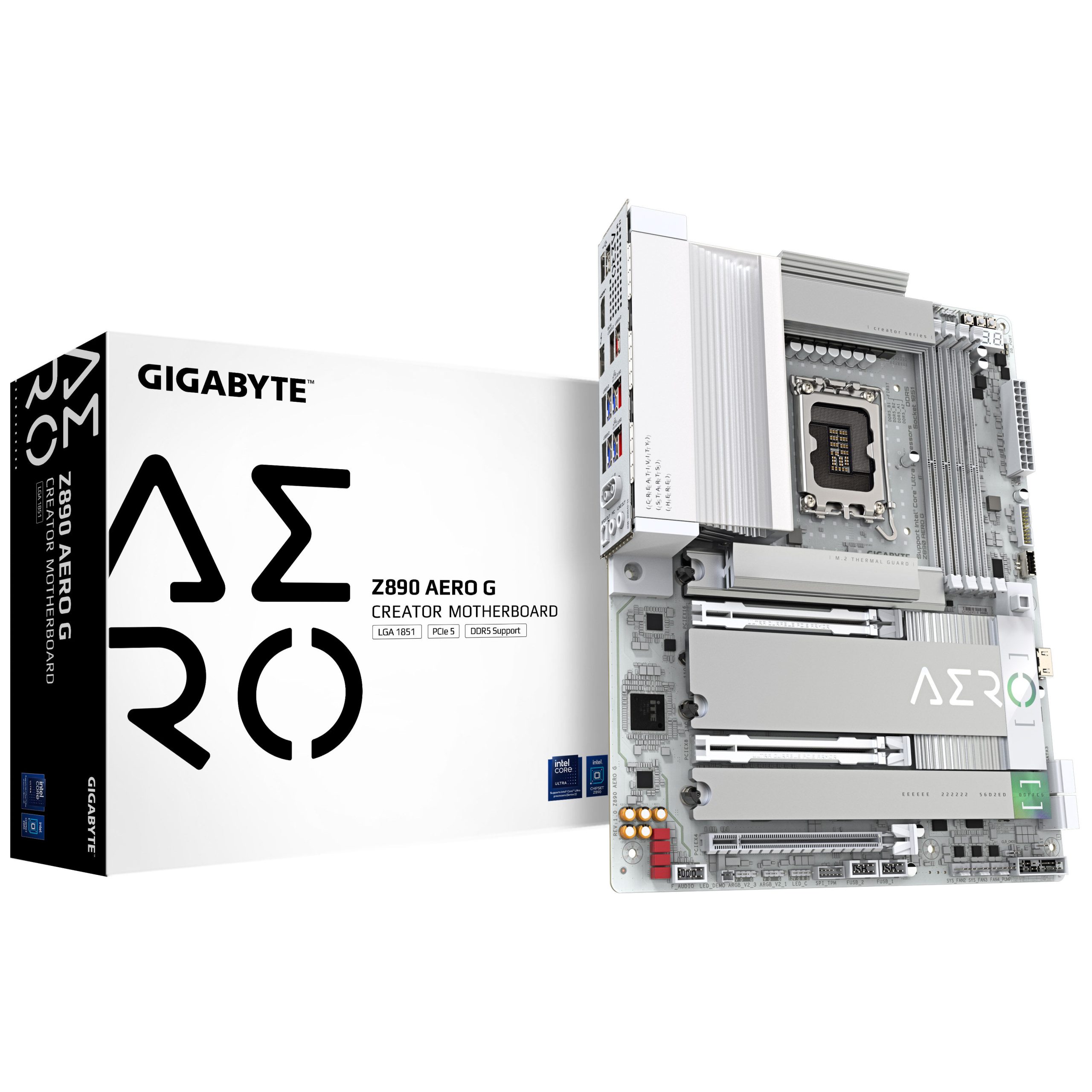Gigabyte Z890 AERO G motherboard, socket LGA 1851, Intel Z890, ATX, DDR5