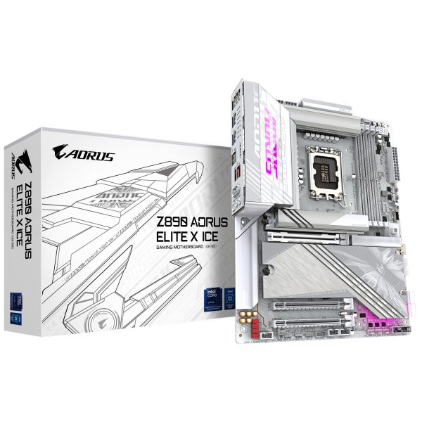 Gigabyte Z890 AORUS Elite X ICE motherboard, LGA 1851, Intel Z890, ATX, DDR5