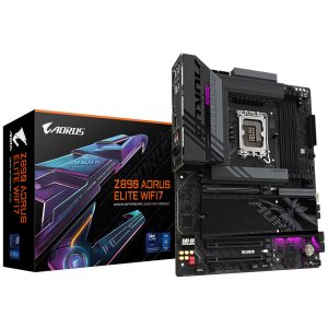 Gigabyte Z890 Aorus ElitGigabyte Z890 Aorus Elite WiFi7 motherboard, socket LGA 1851, Intel Z890, ATX, DDR5e WiFi7 motherboard, socket LGA 1851, Intel