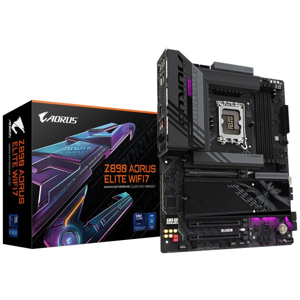 Gigabyte Z890 Aorus ElitGigabyte Z890 Aorus Elite WiFi7 motherboard, socket LGA 1851, Intel Z890, ATX, DDR5e WiFi7 motherboard, socket LGA 1851, Intel