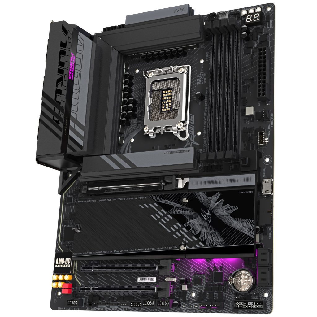 Gigabyte Z890 Aorus ElitGigabyte Z890 Aorus Elite WiFi7 motherboard, socket LGA 1851, Intel Z890, ATX, DDR5e WiFi7 motherboard, socket LGA 1851, Intel