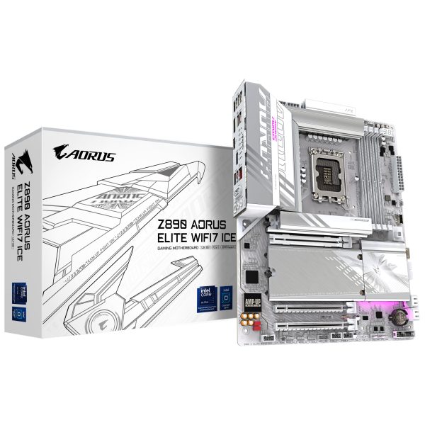 Gigabyte Z890 Aorus Elite WIFI7 ICE motherboard, socket LGA 1851, Intel Z890, ATX, DDR5