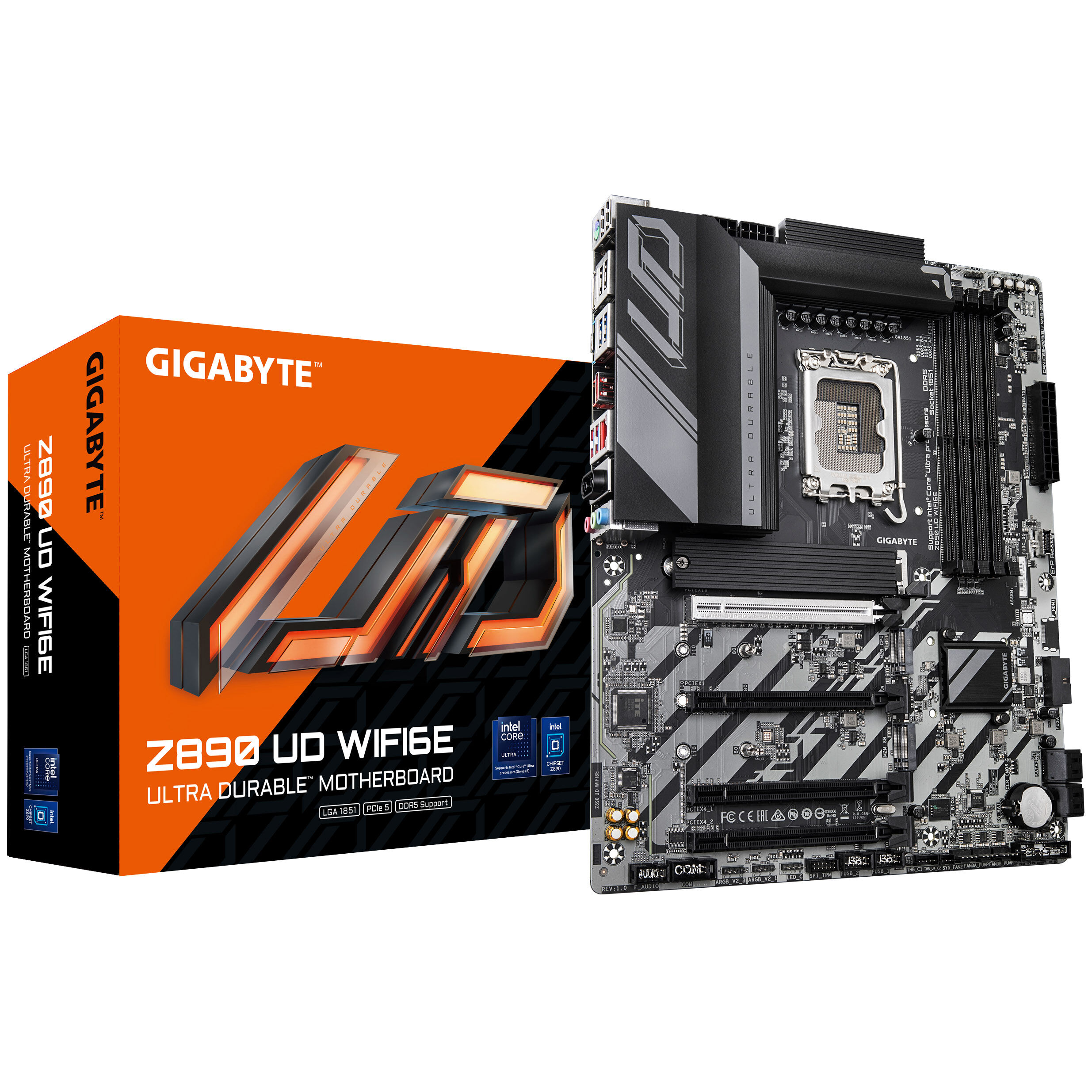 Gigabyte Z890 UD WiFi6E motherboard, socket LGA 1851, Intel Z890, ATX, DDR5