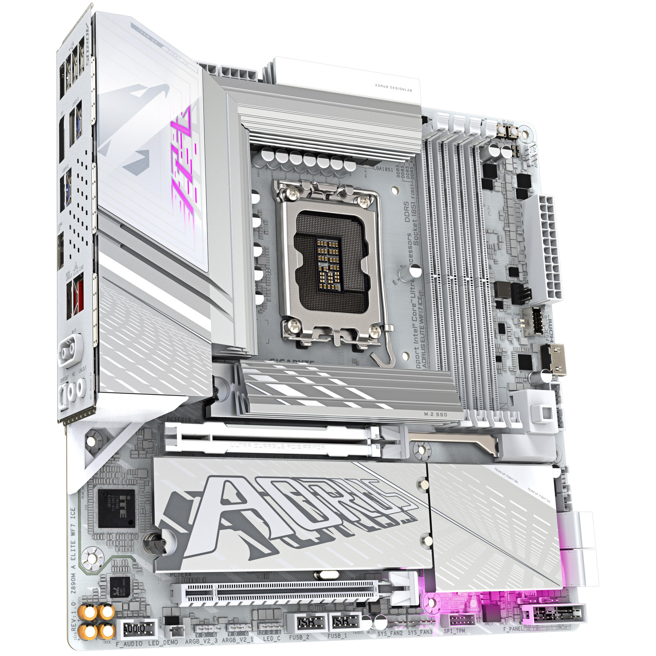 Gigabyte Z890M Aorus Elite WIFI7 ICE motherboard, socket LGA 1851, Intel Z890, mATX, DDR5