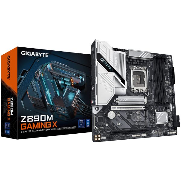 Gigabyte Z890M GAMING X motherboard, socket LGA 1851, Intel Z890, Micro ATX, DDR5