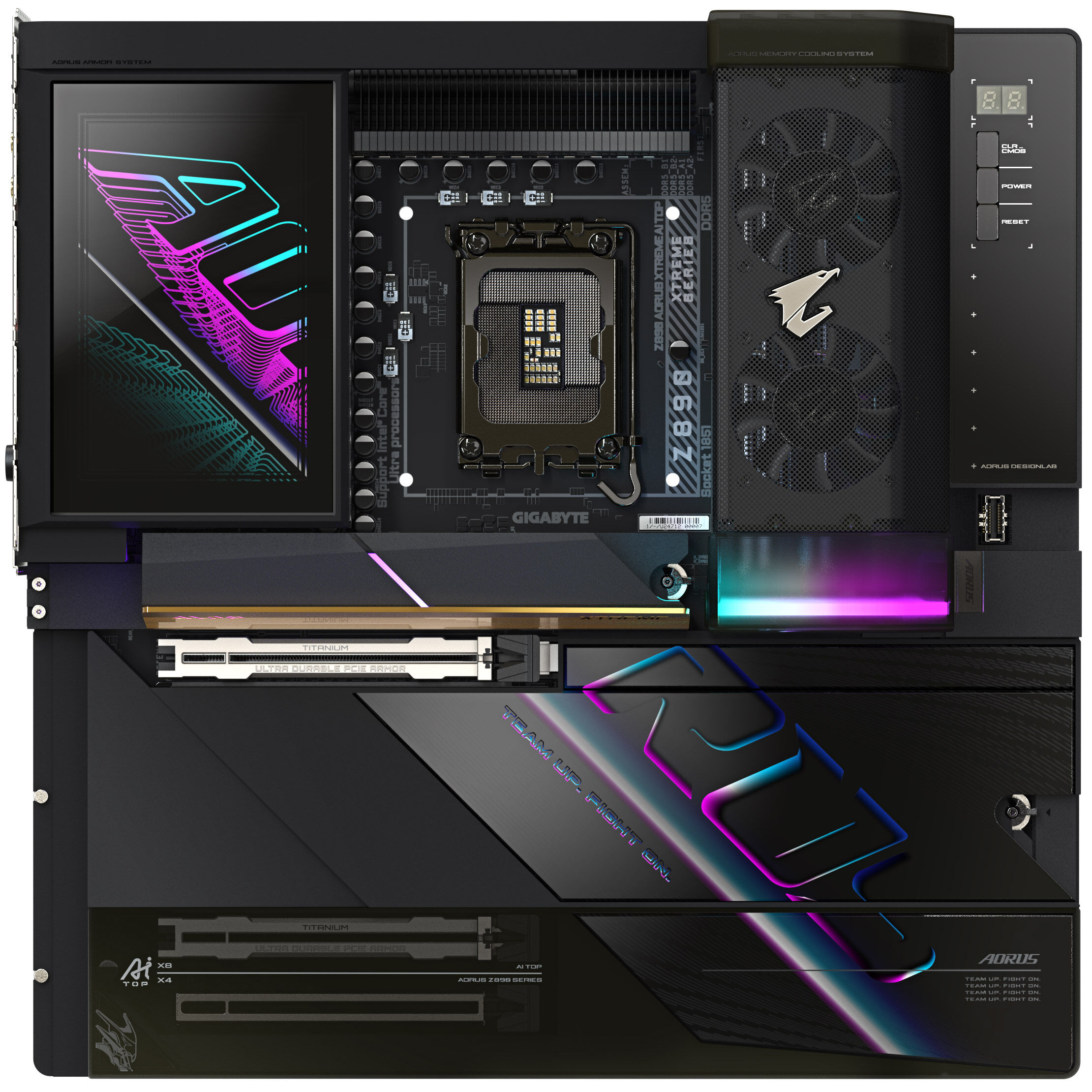 Gigabyte Z890 Aorus Xtreme AI Top motherboard, socket LGA 1851, Intel Z890, E-ATX, DDR5