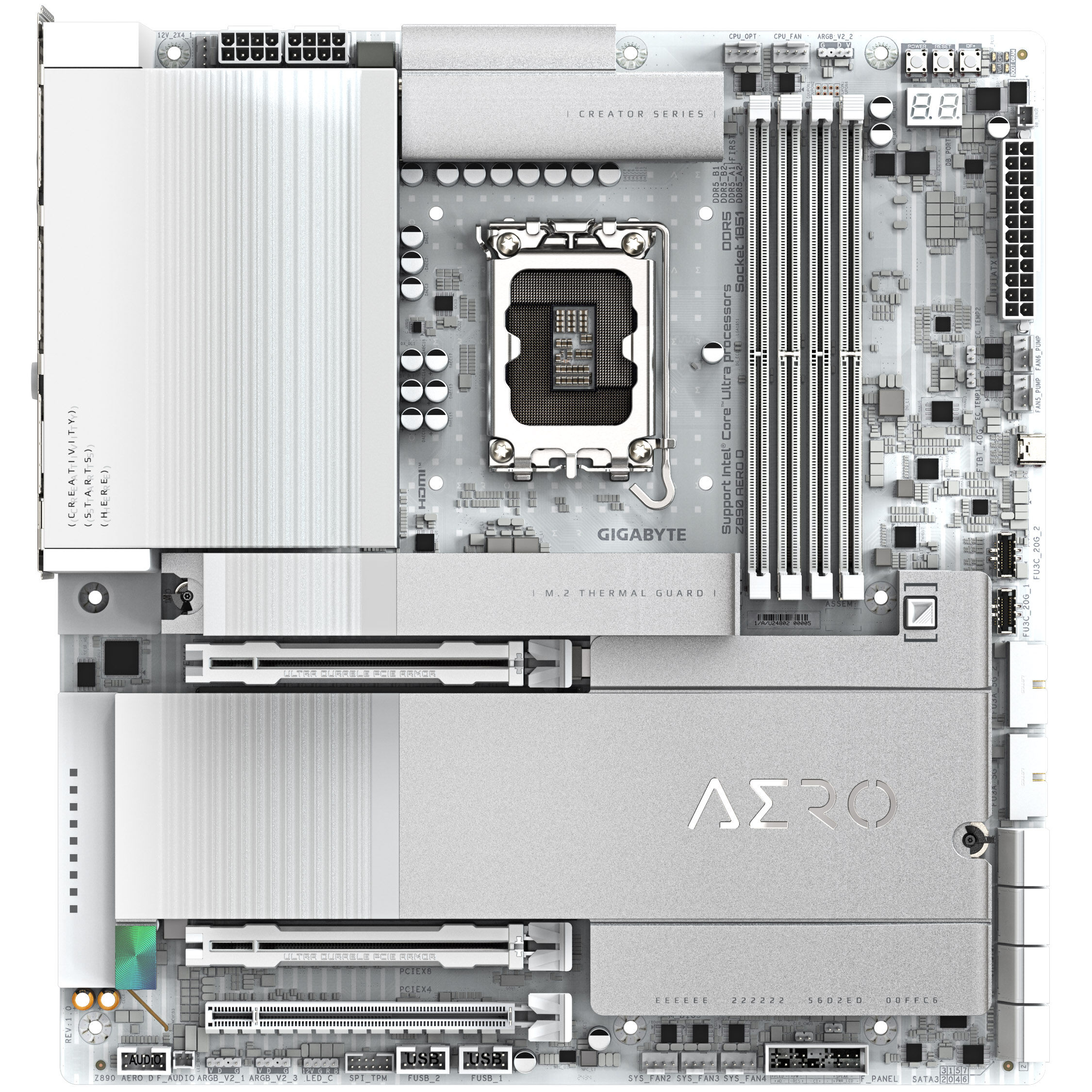 Gigabyte Z890 AERO D motherboard, socket LGA 1851, Intel Z890, ATX, DDR5333