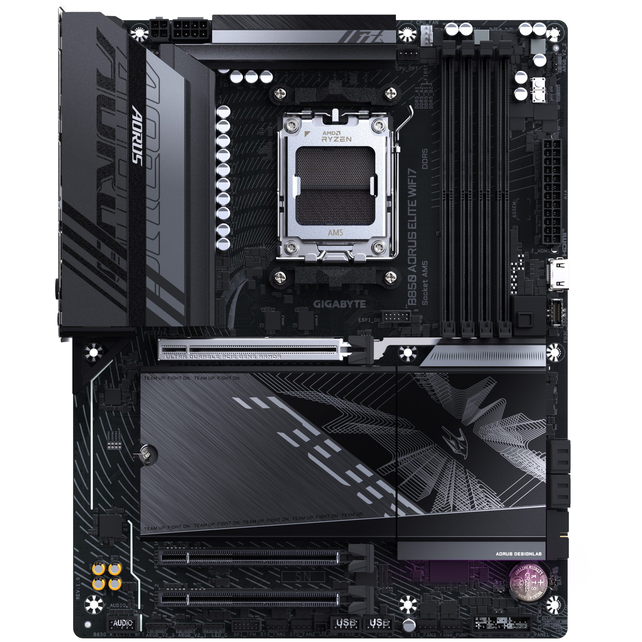 Gigabyte B850 Aorus Elite WiFi 7 motherboard, Socket AM5 (LGA 1718), AMD B850, ATX, DDR5