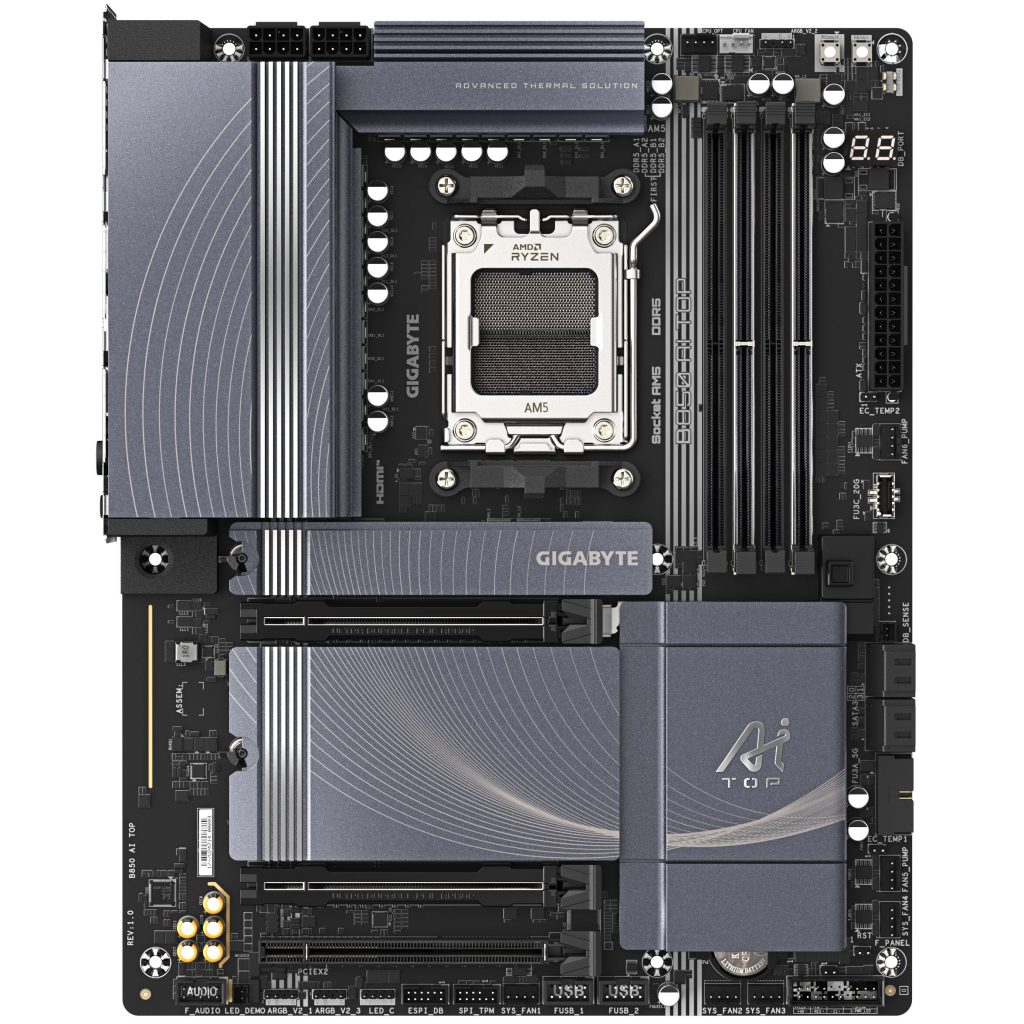 Gigabyte B850 AI TOP motherboard, socket AM5, AMD B850, ATX, DDR5