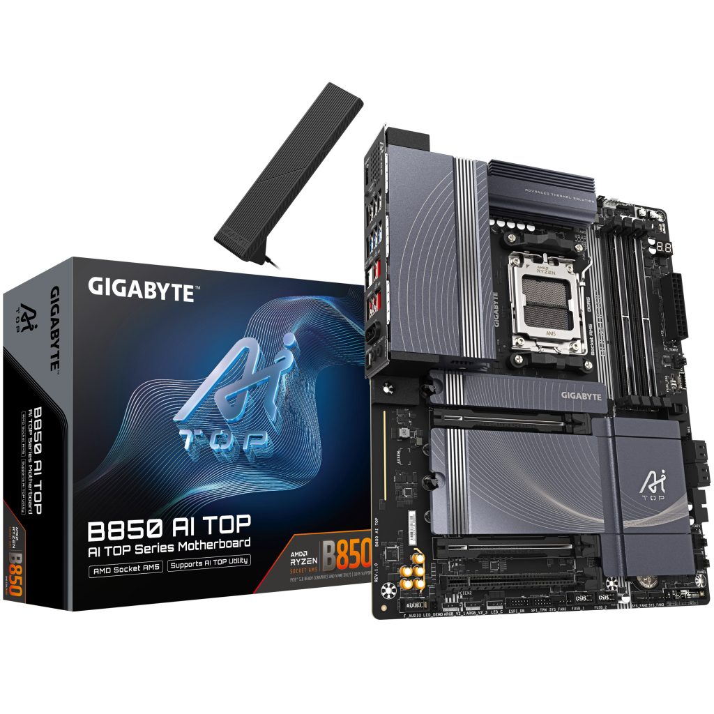 Gigabyte B850 AI TOP motherboard, socket AM5, AMD B850, ATX, DDR5