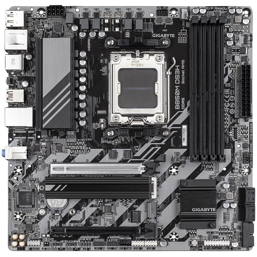 Gigabyte B850M DS3H motherboard, socket AM5, AMD B850, mATX, DDR5